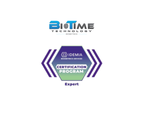 Biotime certified IDEMIA Expert